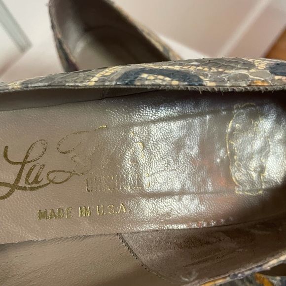 Vintage Snakeskin Pastel Pumps Marilyn 60’s 8 - Picture 7 of 7